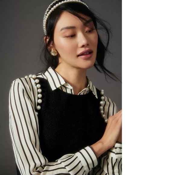 Anthropologie Endless Rose Embellished Shift Dress - Picture 3 of 9